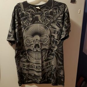 Men's Y2K skull graphic t shirt